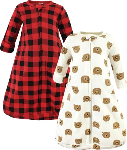 Vista 38 de Hudson Baby Saco de dormir unisex de algodón con manga larga para bebé, saco, manta