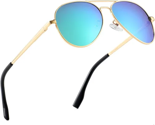 Vista 42 de Gafas de sol polarizadas de aviador pequeñas para niñas y niños de 4 a 16 años