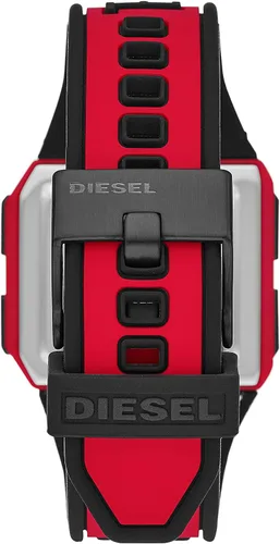 Vista 5 de Diesel Reloj digital de acero inoxidable picado y silicona para hombre Reloj digital picado - DZ1943