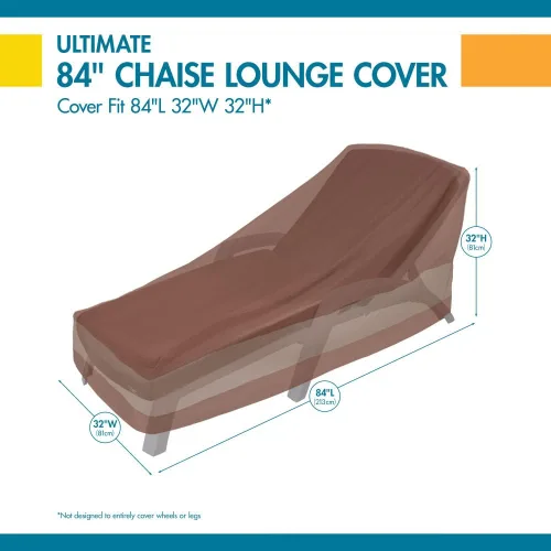 Vista 7 de Duck Covers Lo último en funda impermeable de 86 pulgadas para tumbona de patio, Fundas para muebles de patio
