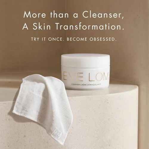 Vista 3 de EVE LOM The Original Balm Cleanser - Bálsamo de limpieza facial - Limpiador facial 5 en 1 y paño de muselina - Limpieza profunda y exfoliación