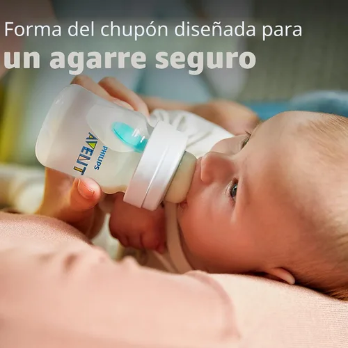 Vista 5 de Philips Avent - Biberón anticólicos con ventilación AirFree, 4 onzas, con flujo de 1 pezones, 0.0 ft+, 2 unidades, transparente, SCY701/92 For