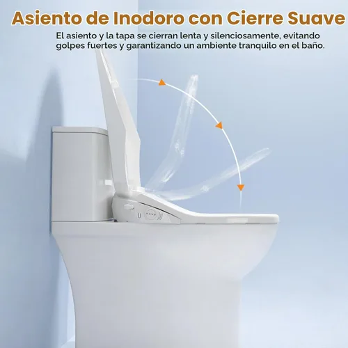 Vista 6 de Asiento de inodoro eléctrico alargado del bidé, secador de agua