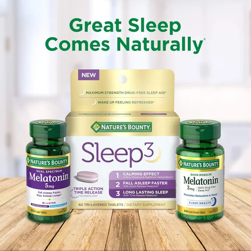 Vista 6 de Nature's Bounty Melatonin, 0,00018 oz, 15745, 3, 3