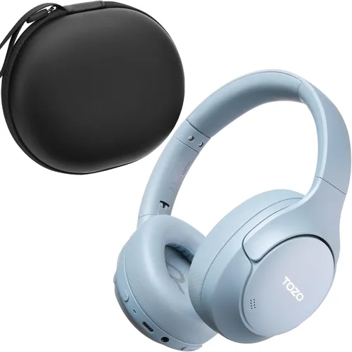 Vista 13 de TOZO Auriculares inalámbricos con cancelación de ruido híbridos HT3, 90H Negro