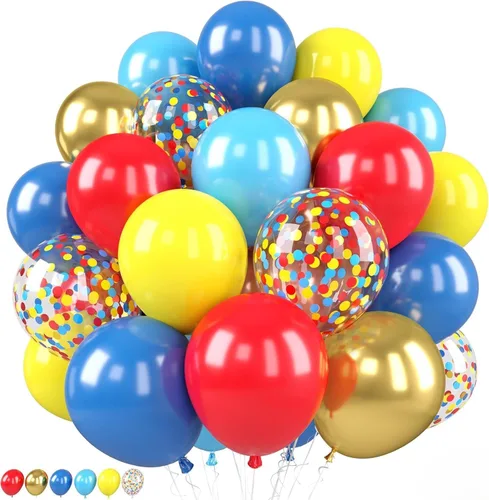 Vista 15 de 50 globos de Halloween, globos de 12 pulgadas, globos morados negros y anaranjados de 12 pulgadas, globos de confeti de murciélago, globos de látex