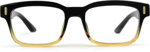 Vista 3 de GQUEEN Gafas transparentes falsas sin receta para lentes de sol, marco rectangular, 201512