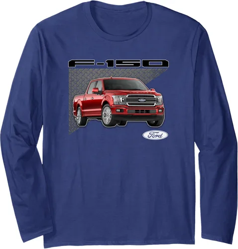 Vista 3 de F-150 Diamond Plate Camiseta de manga larga Negro