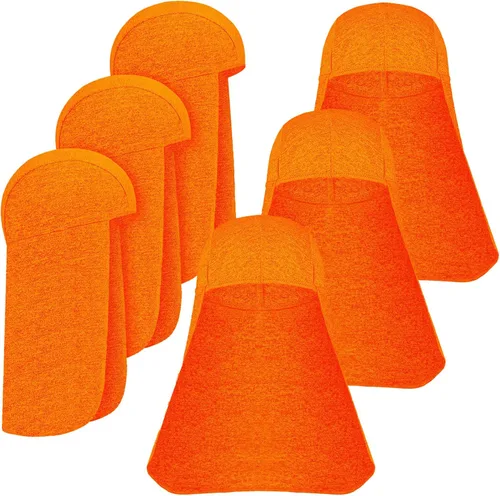 Vista 11 de Sintege 6 piezas de sombrero duro para protección solar con calavera, protector de cuello de secado rápido para mujeres y hombres