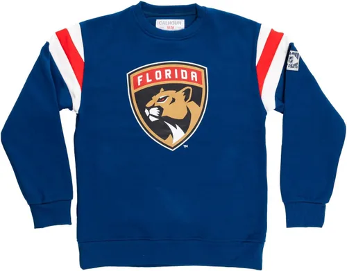 Vista 5 de Calhoun NHL Surf & Skate Varsity - Sudadera de cuello redondo para hombre, estilo retro, colección Coastal