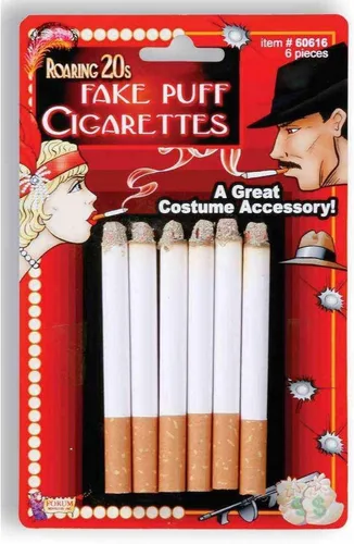 Vista 3 de Cigarrillos falsos, paquete de 6.