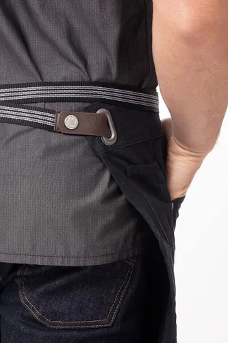Vista 6 de Chef Works Unisex Berkeley Half Bistro Apron