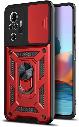 Vista 203 de Compatible con Tecno Pova Neo 2 Bracket Shell, con cubierta deslizante para lente de cámara compatible con Tecno Pova Neo 2 LG6n Case Negro