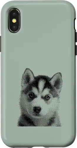 Vista 5 de Chic Husky Puppy for Dog Mom and Paw Parents Case for iPhone 16