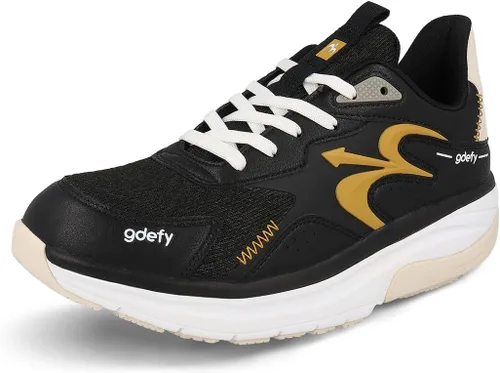 Vista 9 de Gravity Defyer G-Defy Energiya - Zapatillas de entrenamiento híbridas VersoShock Performance Absorción de Choques Negro