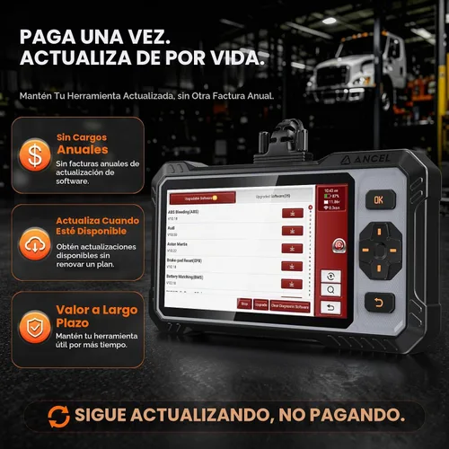 Vista 6 de ANCEL Escáner OBD2 bidireccional FX6100, herramienta de escaneo de sistema