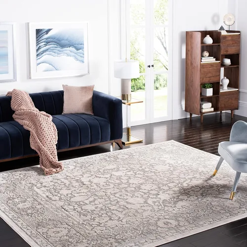 Vista 10 de SAFAVIEH Reflection Collection - Alfombra decorativa, 2 pies 3 pulgadas x 3 pies, color beige y crema, no desprende pelusa y es fácil de limpiar