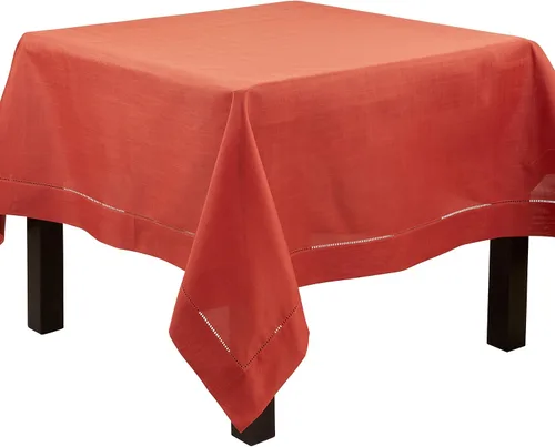 Vista 87 de SARO LIFESTYLE Servilleta de cóctel con borde cosido (juego de 12), negro, 6"x6
