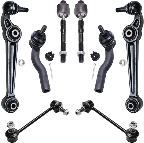 Vista 177 de Detroit Axle - Kit de brazos de control de extremo de 8 piezas para Toyota 2001-2003 Highlander 2002-2003 Camry Lexus ES300, 2 conjuntos de brazos