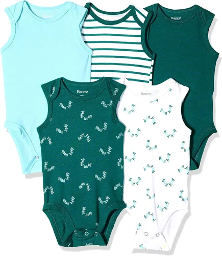 Vista 15 de Hanes Body unisex para bebé, Ultimate Flexy sin mangas para niños y niñas, paquete de 5
