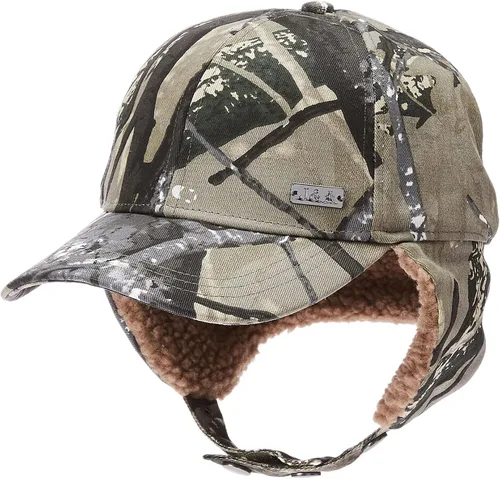 Vista 11 de Jeff & Aimy Gorra de béisbol unisex de invierno con orejeras trampero de caza, sombrero de esquí, 21.3-24.4 in