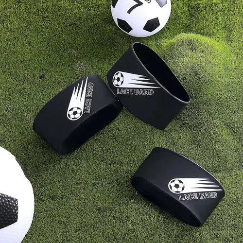Vista 5 de Patelai 4 piezas de cubierta de cordón para tacos de fútbol, banda de zapato de fútbol, cubierta de zapato de fútbol, bandas de taco de fútbol