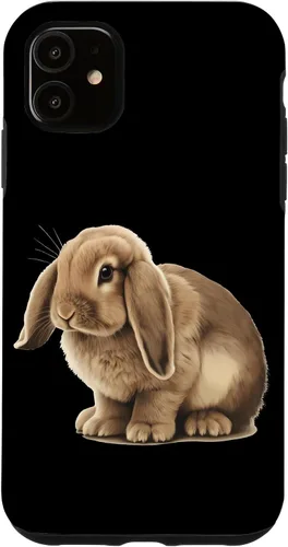 Vista 5 de Funda para iPhone 15 Lop Eared Bunny Rabbit Happy Easter Bunny Rabbit