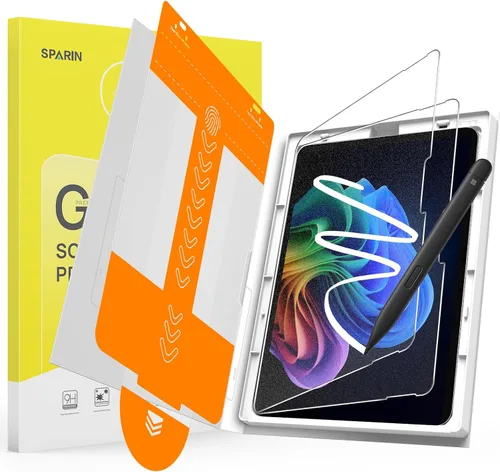 Vista 10 de SPARIN Paquete de 2 protectores de pantalla compatibles con Microsoft Surface Go 3/Surface Go 4/Surface Go 2/Surface Go, vidrio templado, alta