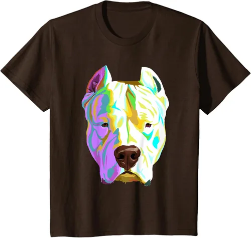 Vista 37 de Colorida camiseta Dogo Argentino, Negro, S