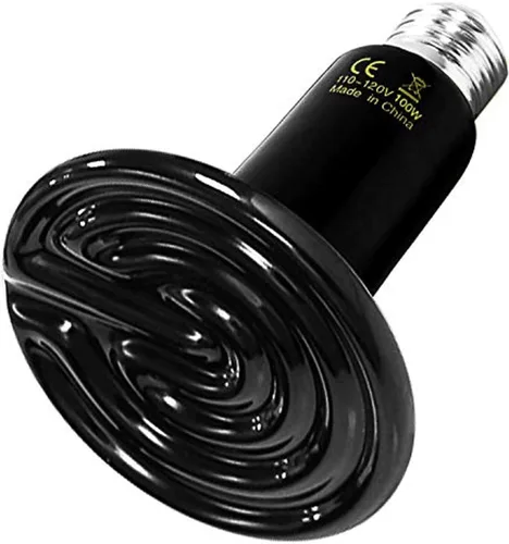Vista 9 de HealSmart - Lámpara de calor para reptiles de 75 W, emisor de calor cerámico, sin emisión de luz, bombillas de calor adecuadas