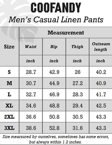 Vista 6 de COOFANDY Pantalones casuales de lino para hombre, cintura elástica, con cordón, pantalones de verano para playa y verano, pantalones de lino ligeros