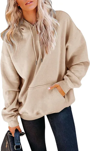Vista 49 de Yuccalley Sudaderas con capucha y bolsillo de manga larga para mujer