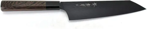 Vista 2 de Sakai Takayuki/KUROKAGE Series VG-10 Kengata Gyuto (cuchillo de chef) 190 mm/7.5" Negro