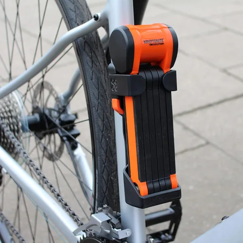 Vista 6 de Kryptonite Evolution 790 - Candado plegable para bicicleta, compacto, ligero, de alta seguridad, antirrobo, plegable, con 2 llaves y soporte