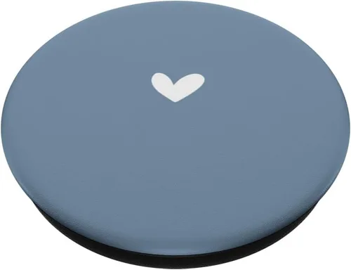 Vista 2 de Azul polvoriento: lindo y simple, bohemio, dibujado a mano, PopSockets intercambiables PopGrip