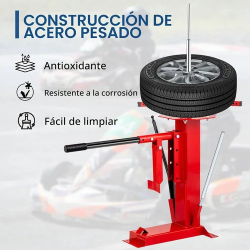 Vista 7 de Cambiador manual de neumáticos con rompecuentas, se adapta a neumáticos de 4 a 16.5 pulgadas
