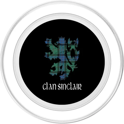 Vista 2 de Clan Sinclair Tartan Scottish Family Name Scotland Pride PopSockets MagSafe PopGrip for iPhone