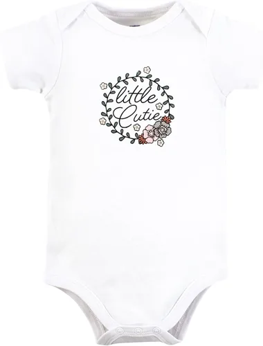 Vista 236 de Hudson Baby baby-girls Cotton Bodysuits 3-pack