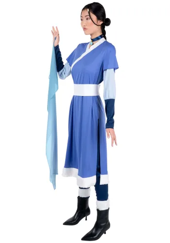 Vista 5 de Disfraz Deluxe para Mujer de Katara, Avatar: El Último Maestro Aire Multicolor