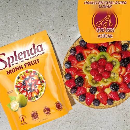 Vista 6 de Splenda Monk Fruit - Edulcorante granulado a base de plantas sin eritritol, sustituto del azúcar, 3.8 onzas (paquete de 1)