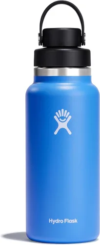 Vista 40 de Hydro Flask Botella de agua – Acero inoxidable aislado – Tapa de boca ancha para chug, antiderrames, a prueba de fugas en rocío de 40 onzas Dew