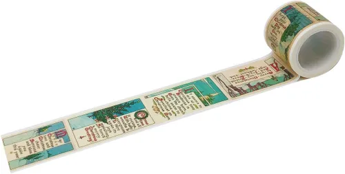 Vista 10 de Wrapables Diseños Decorativos Washi Cinta de Enmascarar, 0.787 in x 16.4 ft, Trenes de Navidad