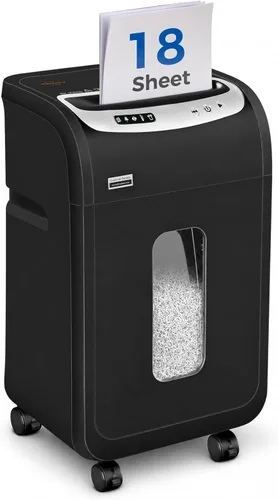 Vista 9 de VidaTeco - Trituradora de papel de microcorte de 18 hojas para oficina