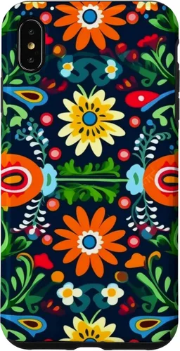 Vista 11 de Funda para iPhone 16 con diseño floral mexicano tradicional mexicano