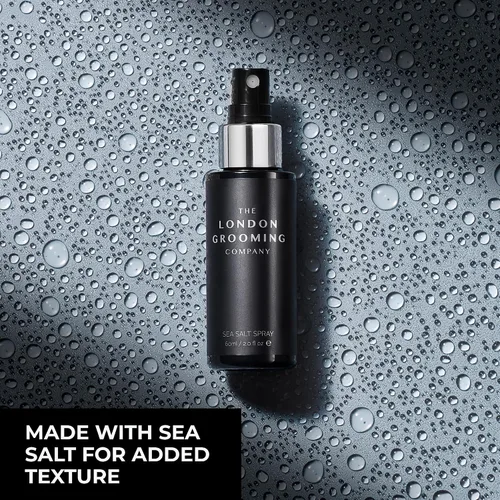 Vista 6 de The London Grooming Company Agente de peinado del cabello, espray de sal marina para hombres, 2.0 onzas líquidas, sujeción firme, acabado mate