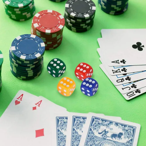 Vista 6 de PowerKing Juego de 100 dados multicolor prémium de 0.630 in (5 colores), tamaño estándar, acrílico duradero, perfecto para juegos de mesa