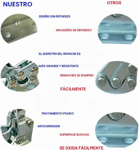 Vista 3 de Pequeña abrazadera de palanca horizontal de liberación rápida 201A, herramienta de mano 60 libras / 59.5 lbs (201-8PACK)