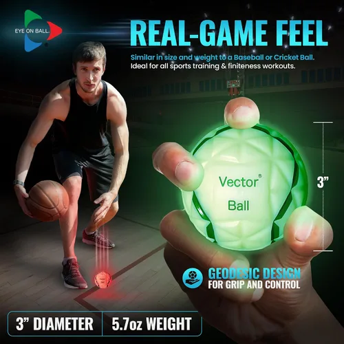 Vista 9 de Vector Ball S Impact Color-Changing Neuro-Visual Reaction Ball