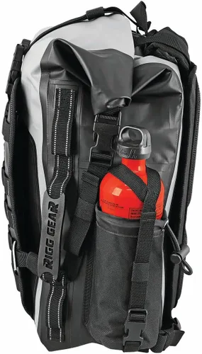 Vista 3 de Nelson-Rigg Mochila impermeable Hurricane/paquete de cola, Negro/Gris, 30 litros