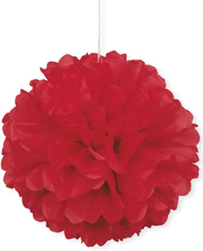 Vista 6 de Pompón de papel de seda color negro, de 16 pulgadas., talla única , Negro